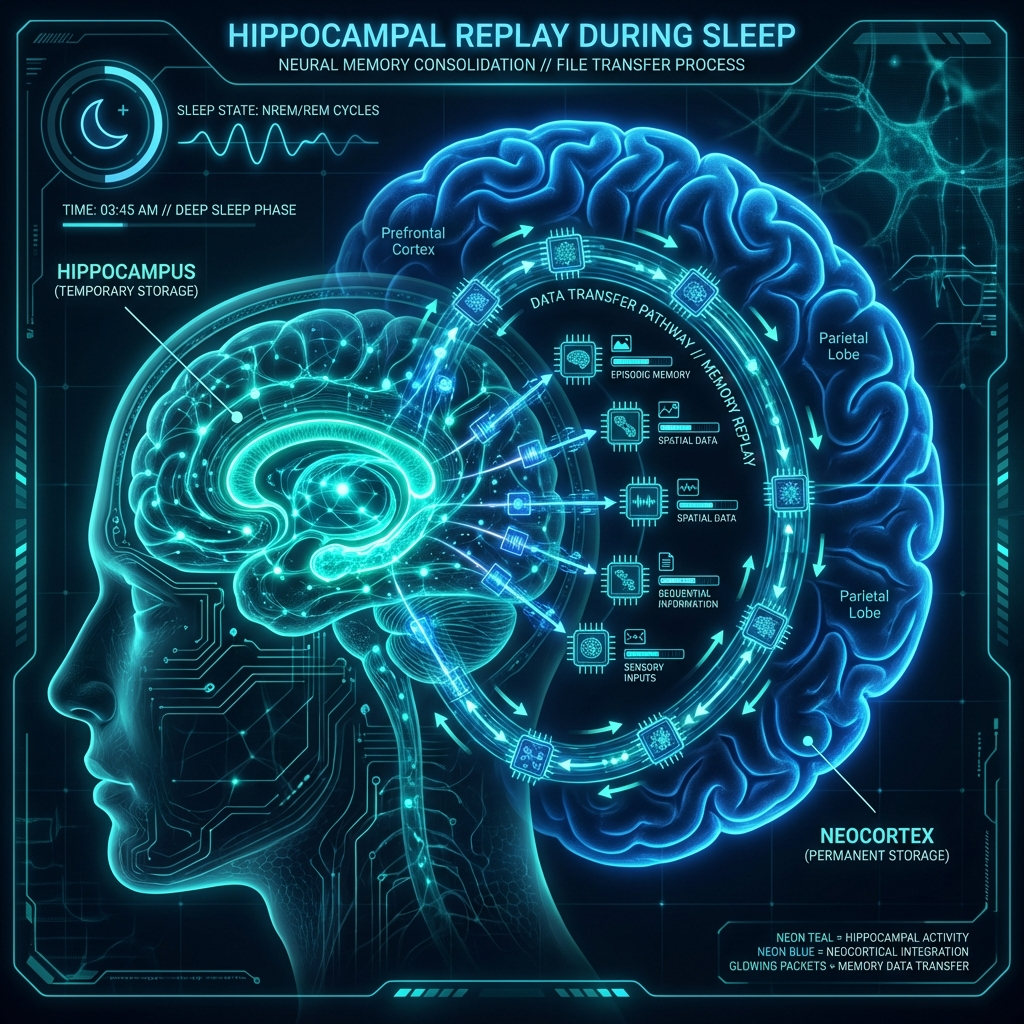 Hippocampal Replay Diagram